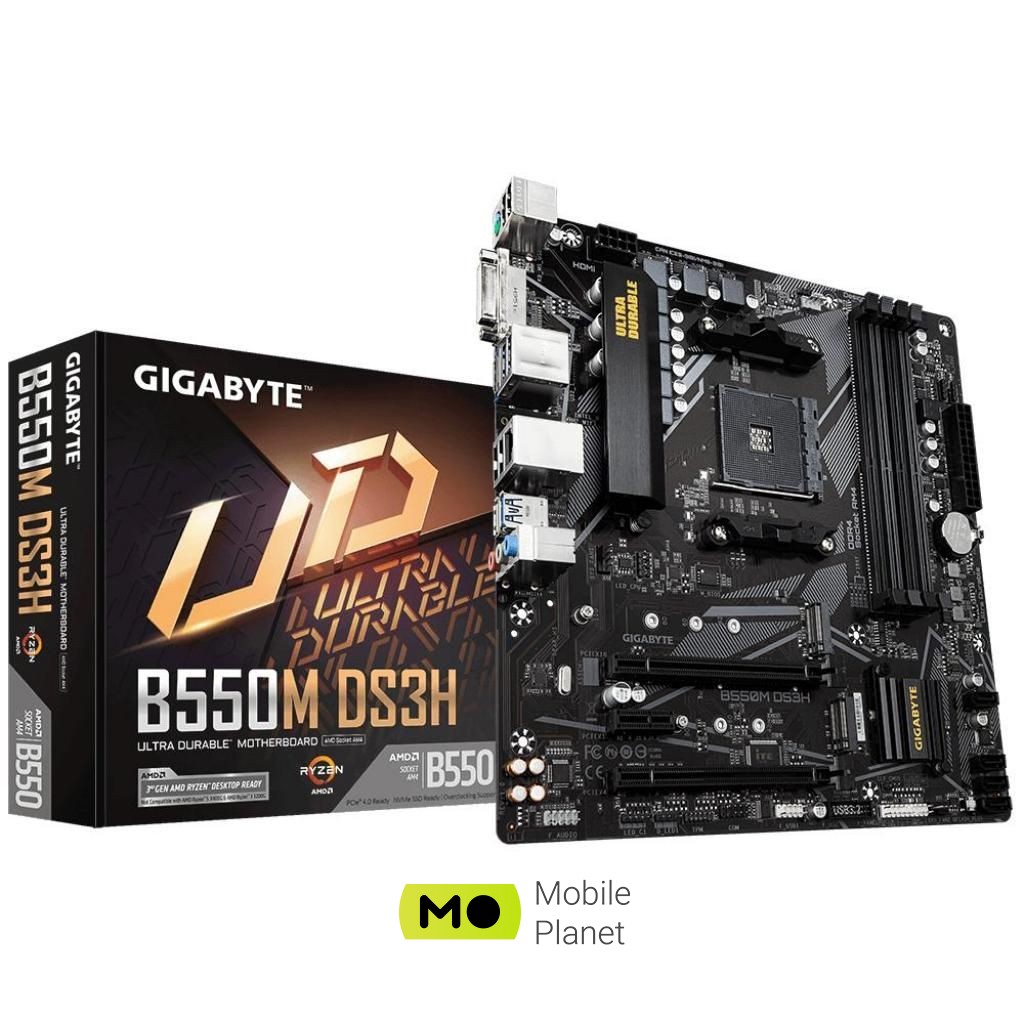 Материнська плата GIGABYTE B550M DS3H (UA)