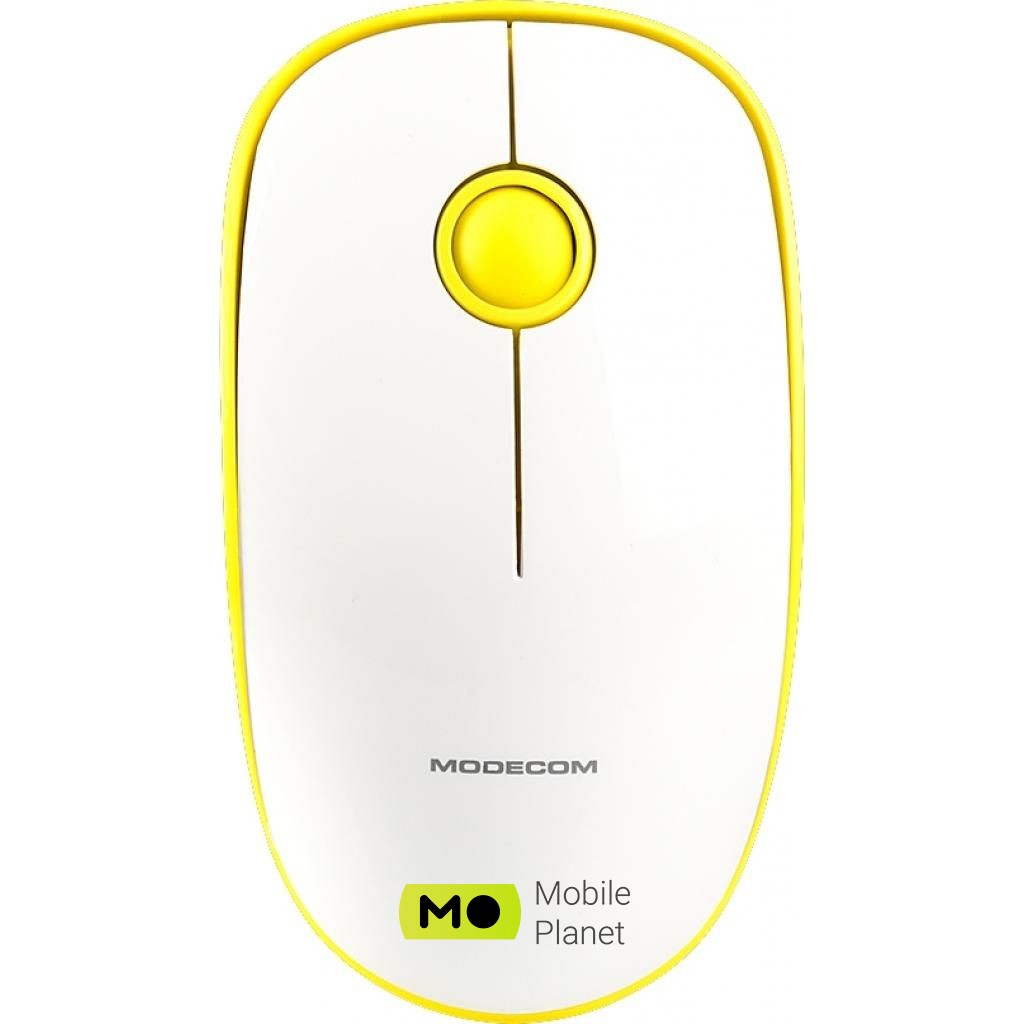 Миша Modecom MC-WM112 Wireless Yellow-White (M-MC-WM112-290) (UA)