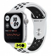 Apple Watch Nike Series 6 40mm Silver Aluminium Case with Pure Platinum Black Nike Sport Band (M00T3)