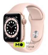 Apple Watch Series 6 40mm Gold Aluminium Case with Pink Sand Sport Band (MG123)