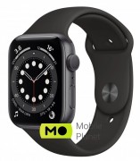 Apple Watch Series 6 40mm Space Gray Aluminium Case with Black Sport Band (MG133)