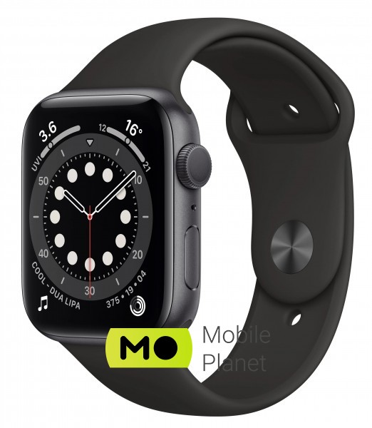 Часы Apple Watch Series 6 40mm Space Gray Aluminium Case with Black Sport Band (MG133)