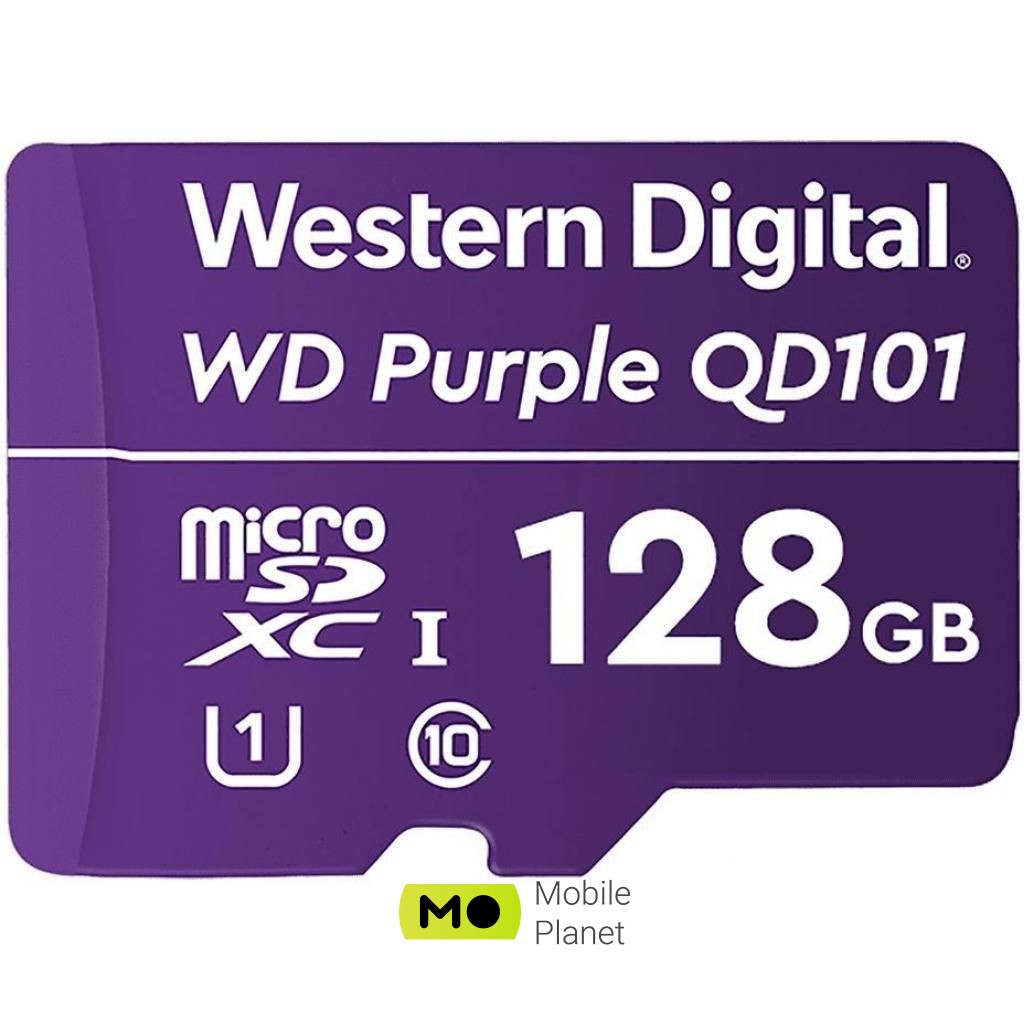Карта пам'яті WD 128GB microSDXC class 10 UHS-I (WDD128G1P0C) (UA)