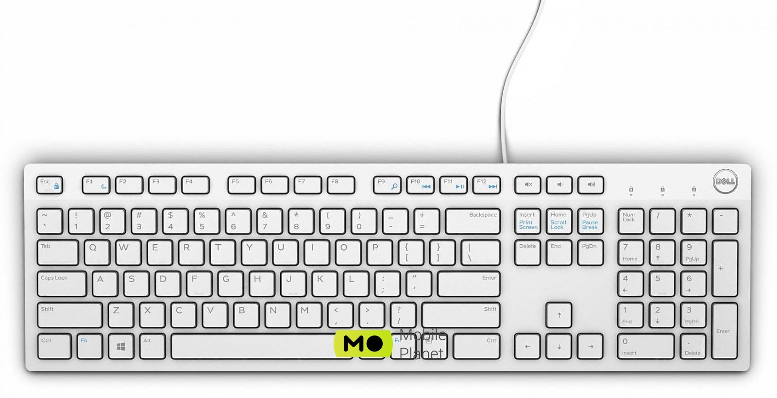Клавіатура Dell Multimedia Keyboard-KB216 - White (580-ADGM) (UA)