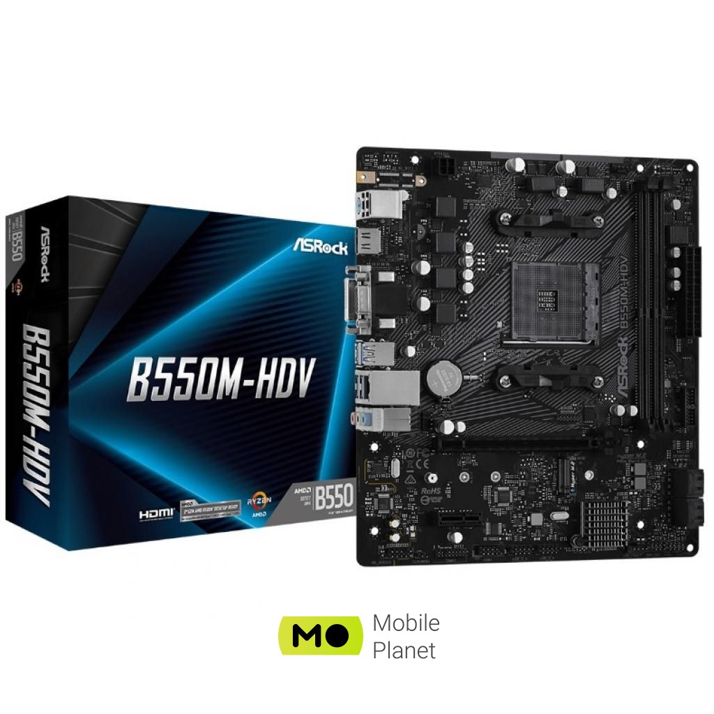 Материнська плата ASRock B550M-HDV (UA)