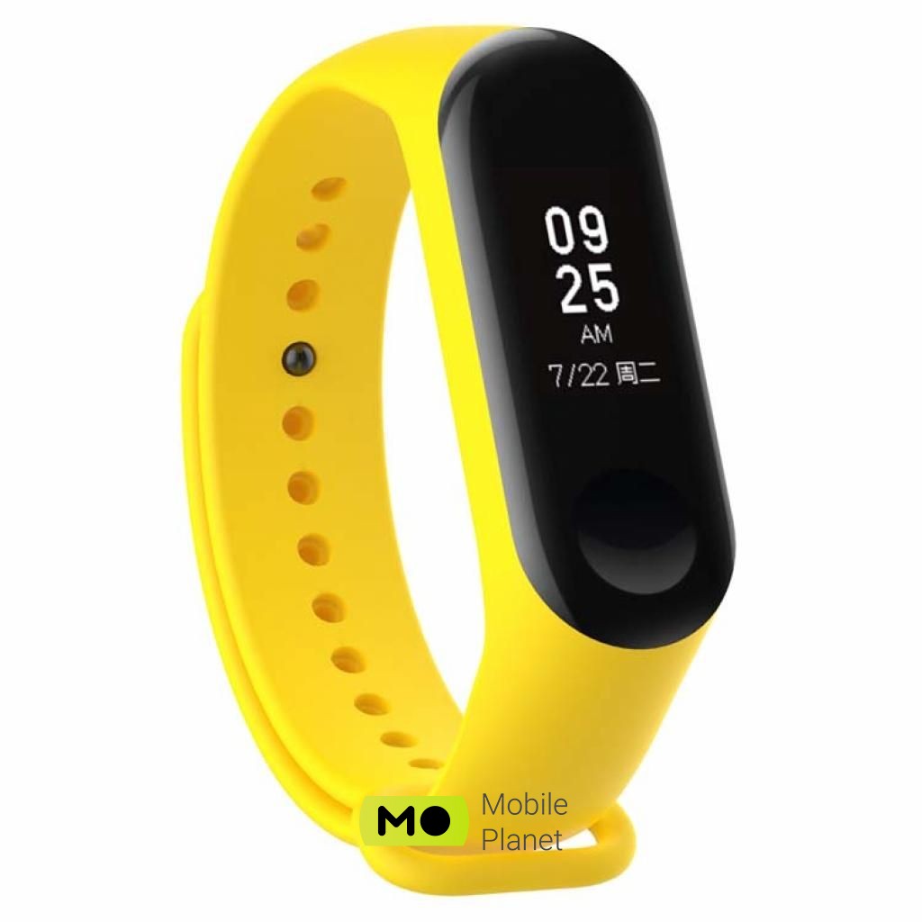 BeCover Silicone для Xiaomi Mi Band 3/4 Yellow (704130) (UA)
