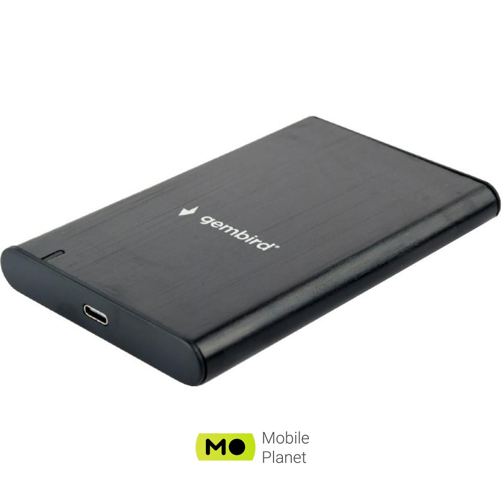 Карман для диска GEMBIRD 2.5 USB3.1 alum black (EE2-U3S-6) (UA)