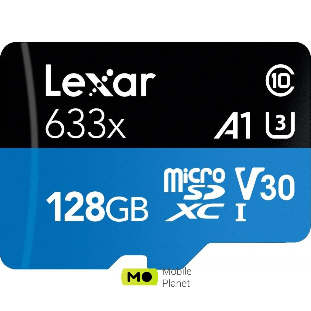 Карта пам'яті Lexar 128GB microSDXC class 10 UHS-I 633x (LSDMI128BB633A) (UA)