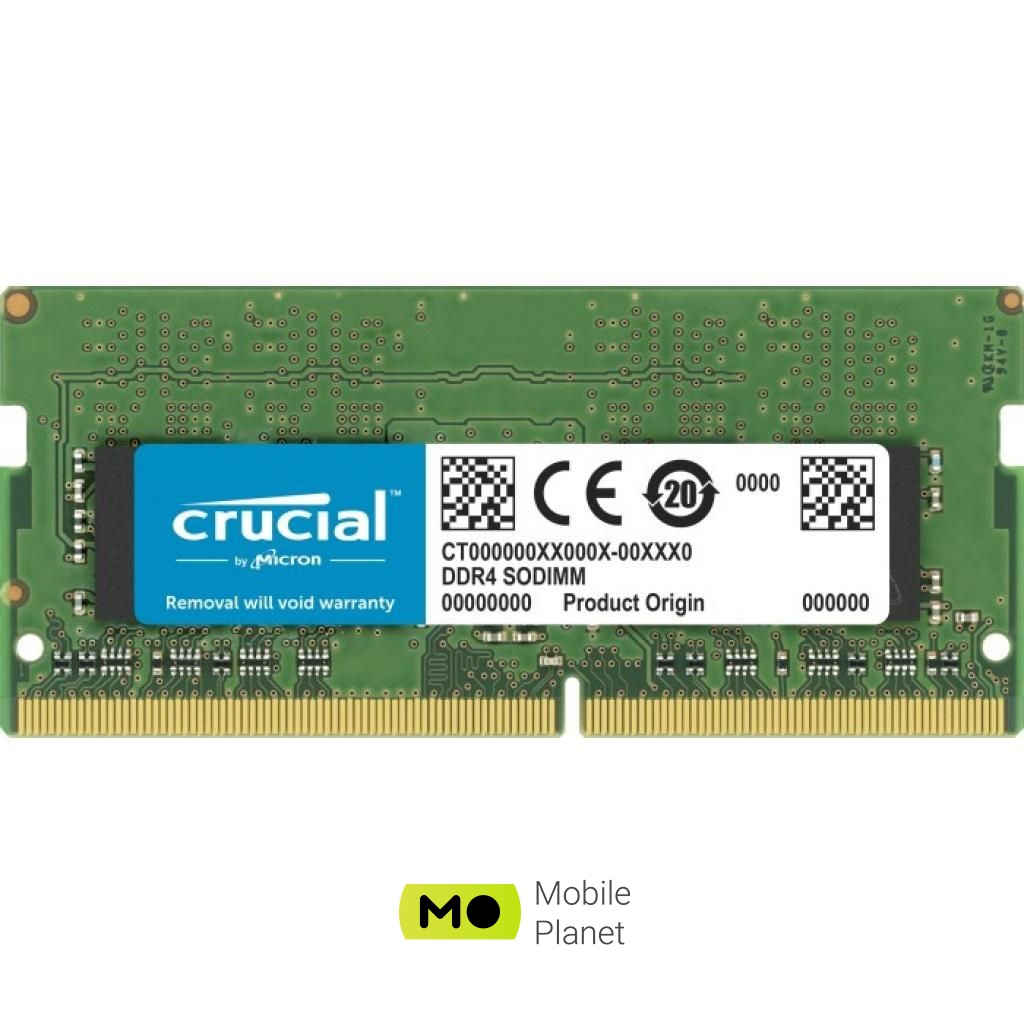 Оперативна пам'ять SoDIMM DDR4 8GB 3200 MHz MICRON (CT8G4SFRA32A) (UA)