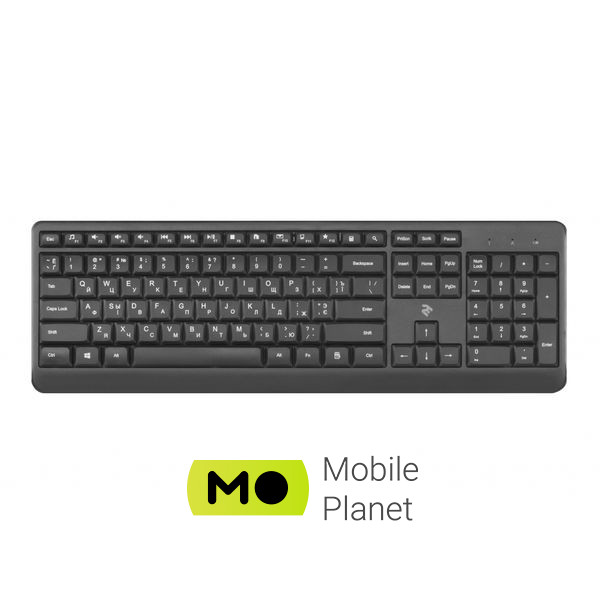 Клавиатура 2E KS220 Wireless Black (2E-KS220WB)