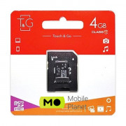 MicroSDHC 4GB UHS-I Class 10 T & G + SD-adapter (TG-4GBSDCL10-01)