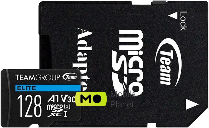 Карта пам'яті MicroSDXC 128GB UHS-I / U3 Class 10 Team Elite + SD-адаптер (TEAUSDX128GIV30A103) (UA)