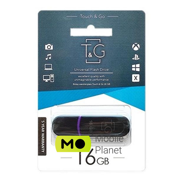 Флеш память USB 16GB T&G 012 Classic Series Black (TG012-16GBBK)