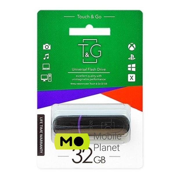 Флеш память USB 32GB T&G 012 Classic Series Black (TG012-32GBBK)