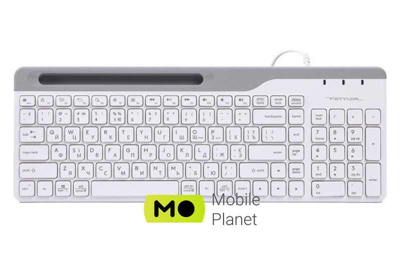 Клавіатура A4Tech Fstyler FK25 White USB