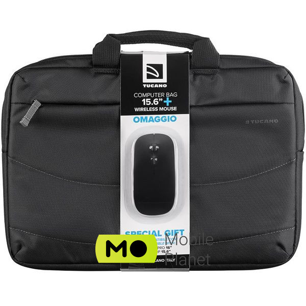 Сумка Tucano Idea Black (BU-BIDEA-WM) 15.6 + бездротова миша (UA)