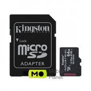 Kingston 64 GB microSDXC UHS-I (U3) V30 A1 Industrial + SD Adapter (SDCIT2 / 64GB) (UA)