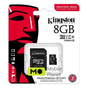Kingston 8 GB microSDHC UHS-I (U3) V30 A1 Industrial + SD Adapter (SDCIT2 / 8GB) (UA)