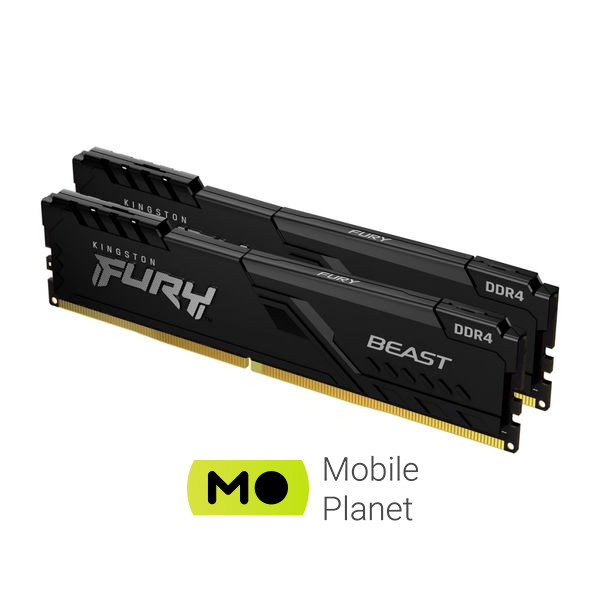 Оперативна пам'ять DDR4 64GB (2x32GB) 3600 MHz Fury Beast Black HyperX (Kingston Fury) (KF436C18BBK2 / 64) (UA)