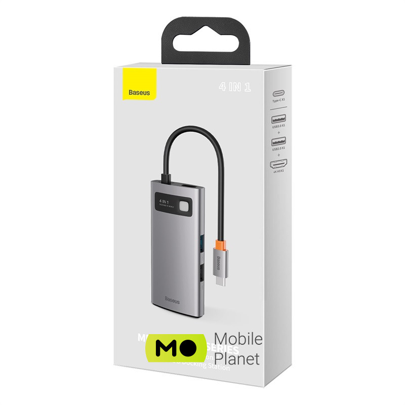 USB-Hub Baseus Metal Gleam Series 8-in-1 Multifunctional Type-C HUB Docking Station (CAHUB-CV0G)