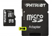 MicroSDHC 16GB UHS-I Class 10 Patriot LX + SD-adapter (PSF16GMCSDHC10)