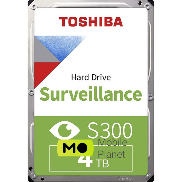 Жесткий диск 3.5 TOSHIBA S300 4TB SATA/256MB (HDWT840UZSVA) (UA)