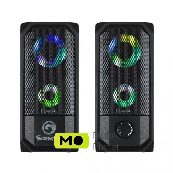 Акустична система Marvo SG-265 Multi-LED USB Black (UA)