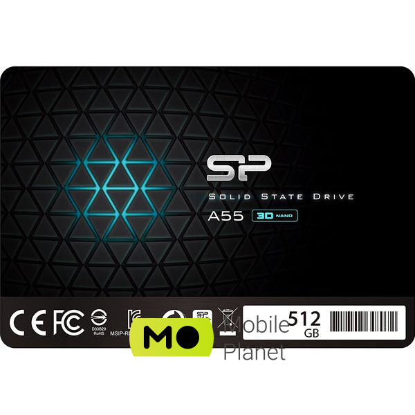 SSD диск SILICON POWER Ace A55 512GB 2.5 SATA (SP512GBSS3A55S25) (UA)