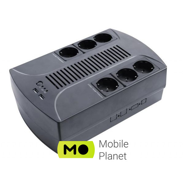 Джерело безперебійного живлення LogicPower 850VA-6PS (4325) (UA)