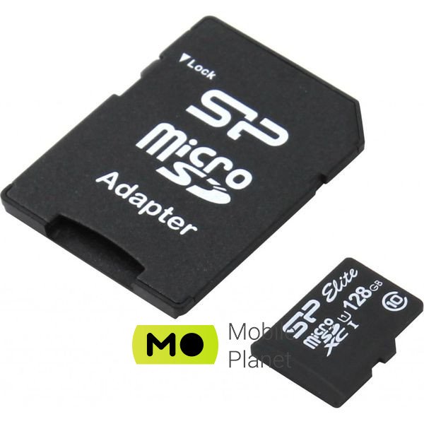 Карта пам'яті Silicon Power 128Gb microSDXC class 10 (SP128GBSTXBU1V10SP) (UA)