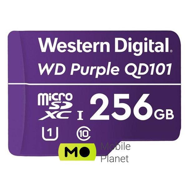 Карта пам'яті WD 256GB microSDXC class 10 UHS-I (WDD256G1P0C) (UA)