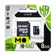 MicroSDHC 8GB Class 10 Hi-Rali + SD-adapter (HI-8GBSDCL10-01)