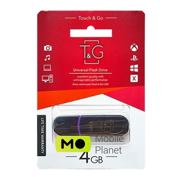 Флеш память USB 4GB T&G 012 Classic Series Black (TG012-4GBBK)