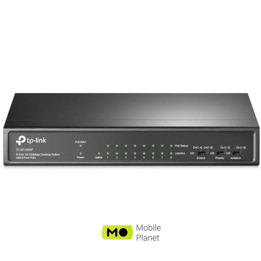Комутатор мережевий TP-Link TL-SF1009P (UA)