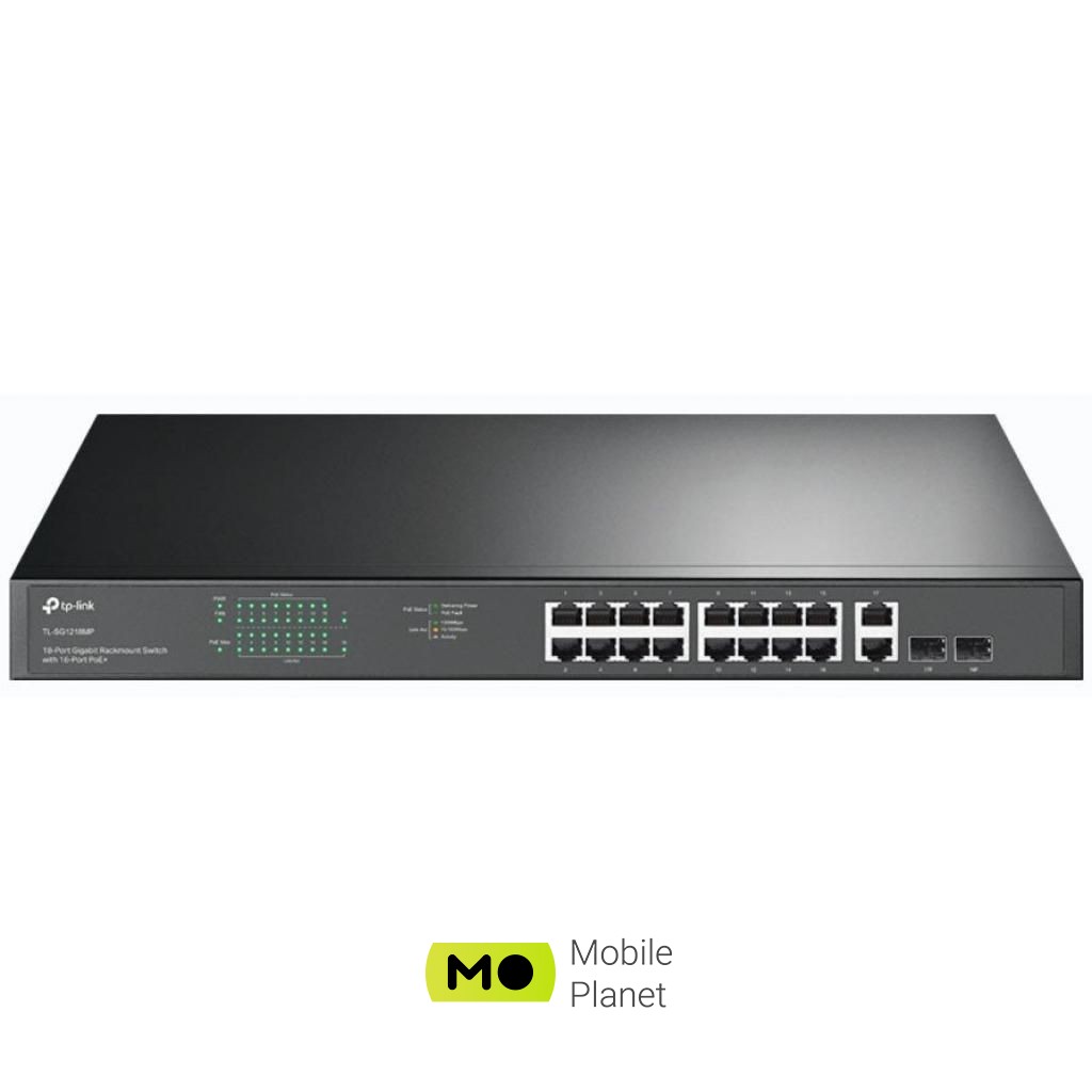 Комутатор мережевий TP-Link TL-SG1218MP (UA)