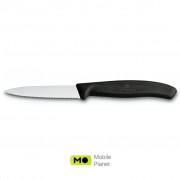 Victorinox SwissClassic для нарезки 8 см, волнистое лезвие, черный (6.7633) (UA)