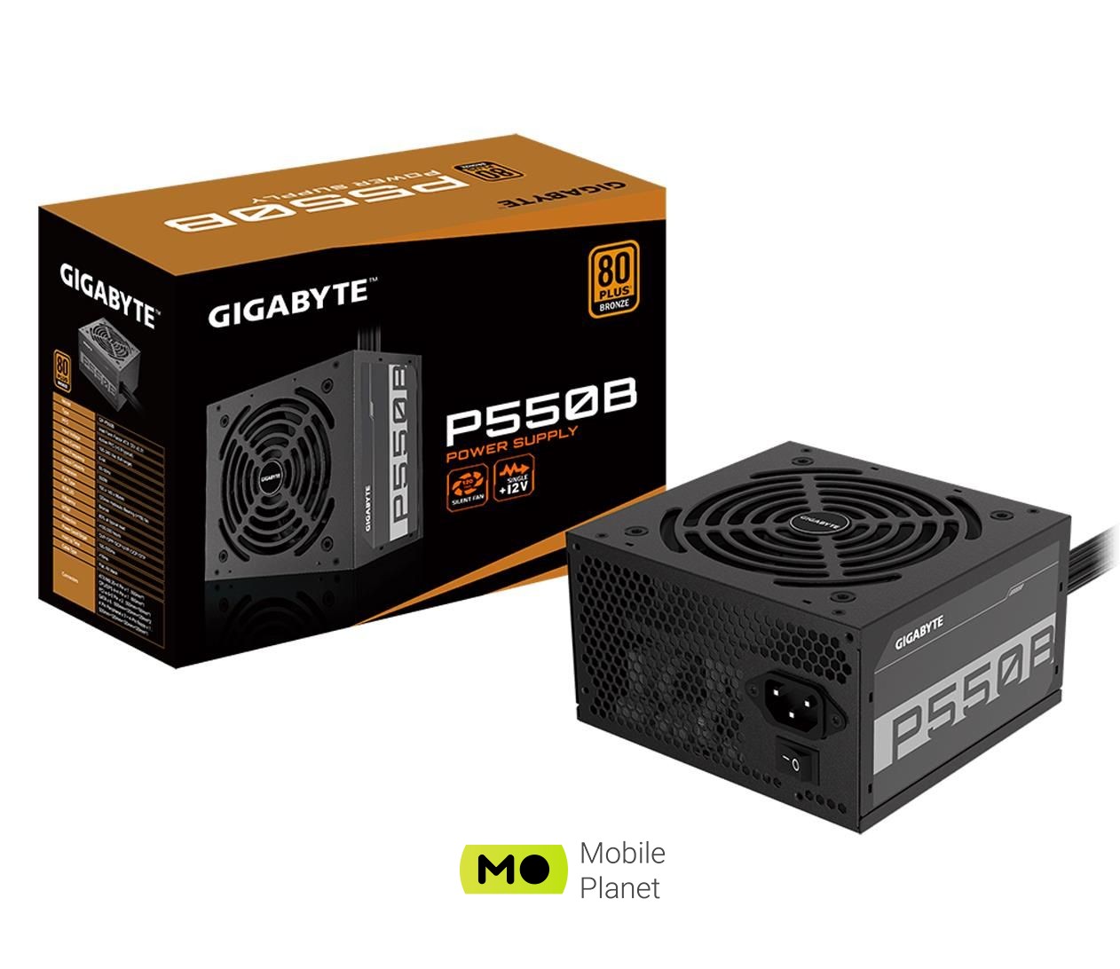 Блок питания Gigabyte P550B 550W 80 Plus Bronze (GP-P550B) EU