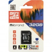Mibrand 32GB microSDHC class 10 UHS-I (MICDHU1/32GB-A) (UA)