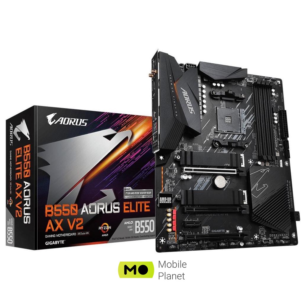 Материнська плата GIGABYTE B550 AORUS ELITE AX V2