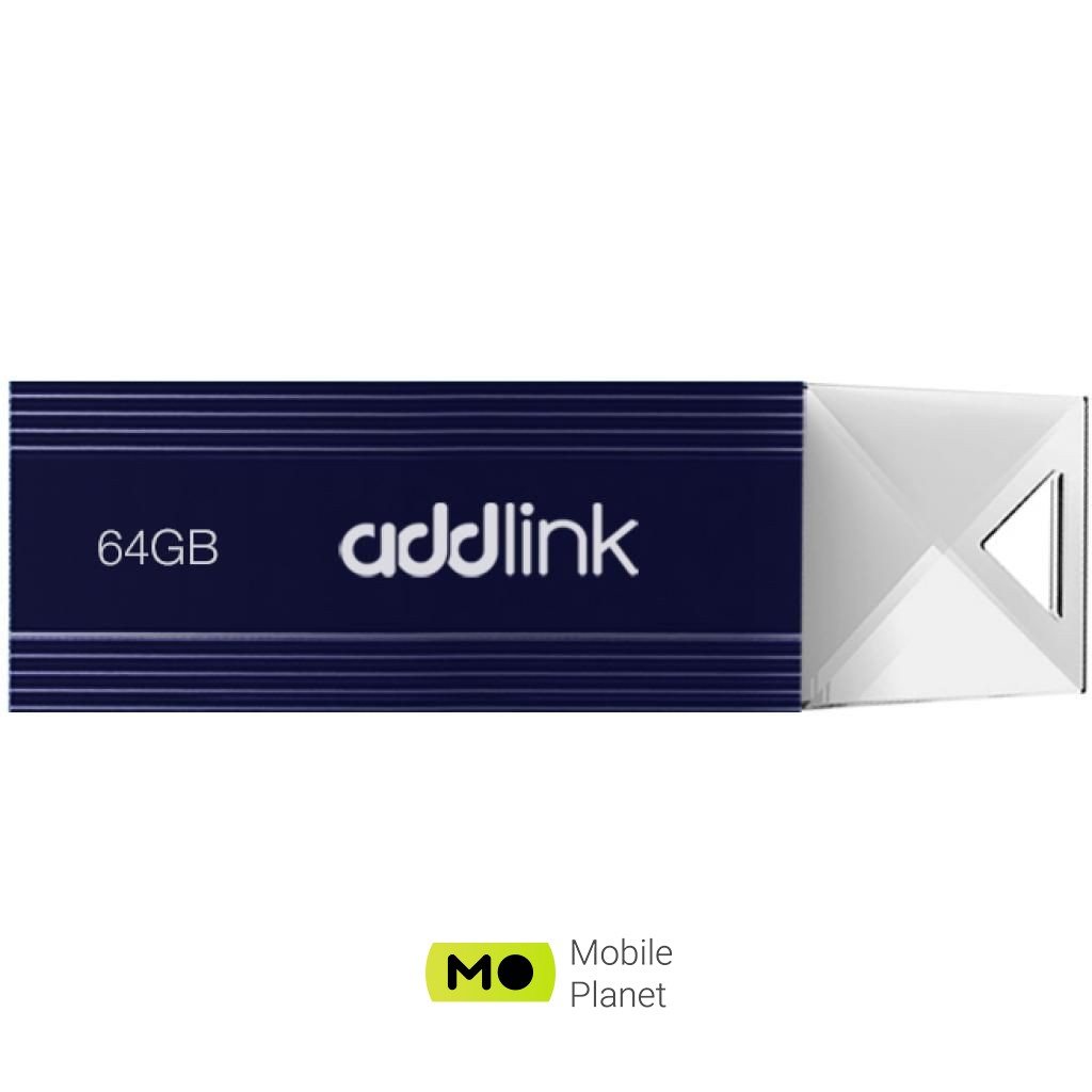 Флеш пам `ять AddLink 64GB U12 Dark Blue USB 2.0 (ad64GBU12D2) (UA)