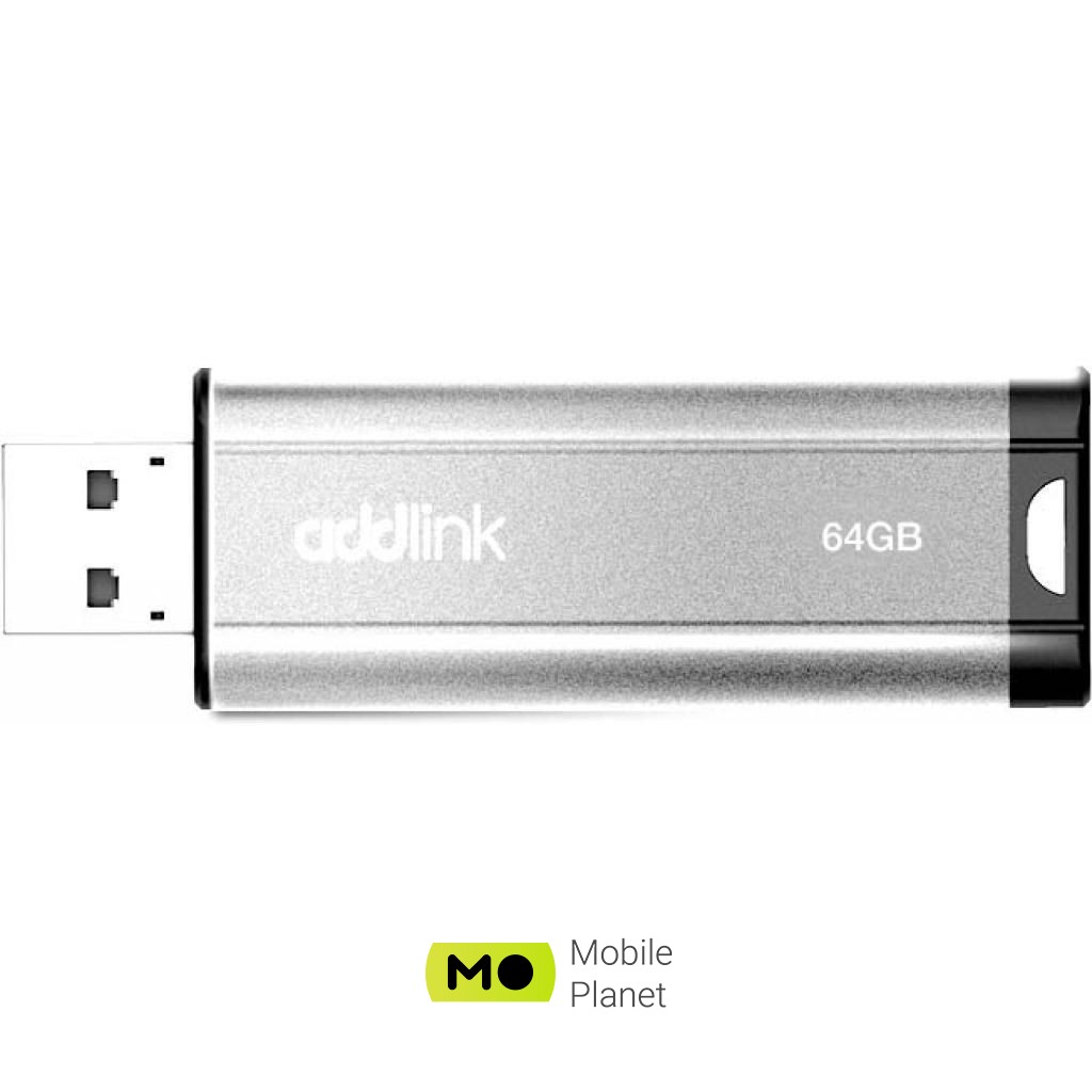 Флеш пам `ять AddLink 64GB U25 Silver USB 2.0 (ad64GBU25S2) (UA)