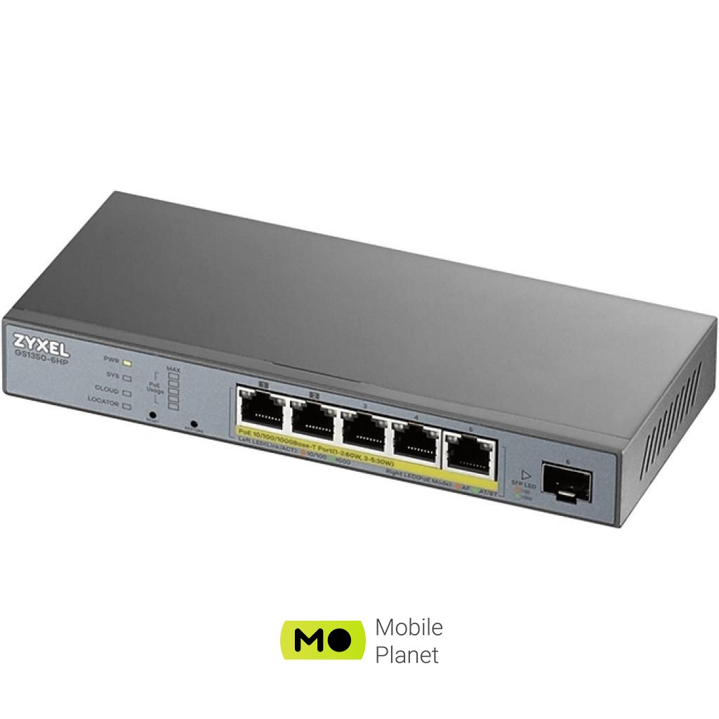 Комутатор мережевий ZyXel GS1350-18HP-EU0101F (UA)