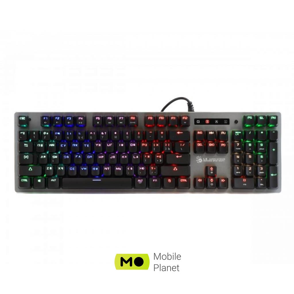 Клавіатура A4tech Bloody B760 Green Sw Black