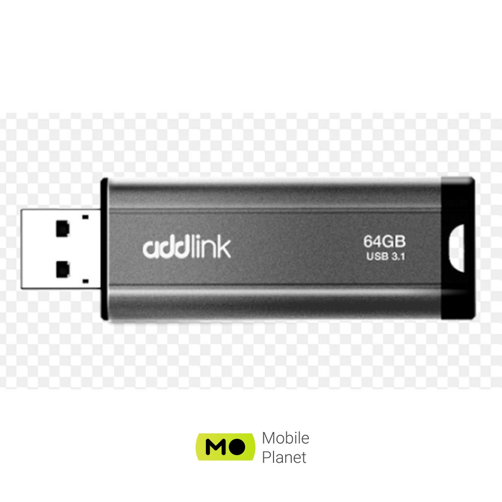 Флеш пам `ять AddLink 64GB U65 Gray USB 3.1 (ad64GBU65G3) (UA)