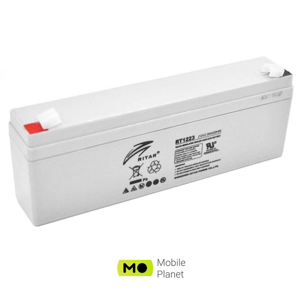 Акумуляторна батарея Ritar AGM RT1223, 12V-2.3Ah (RT1223) (UA)