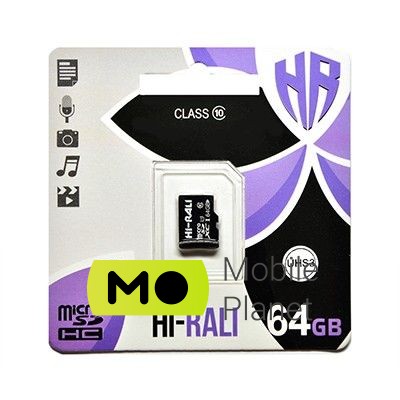 Карта пам'яті MicroSDXC 64GB UHS-I / U3 Class 10 Hi-Rali (HI-64GBSDU3CL10-00)