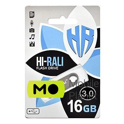 Флеш пам `ять USB 3.0 16GB Hi-Rali Shuttle Series Silver (HI-16GB3SHSL)