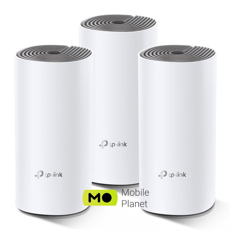 TP-Link Deco E4 3-pack (AC1200, 2xFE WAN/LAN, MESH, 2 антенны, 3-pack) (UA)