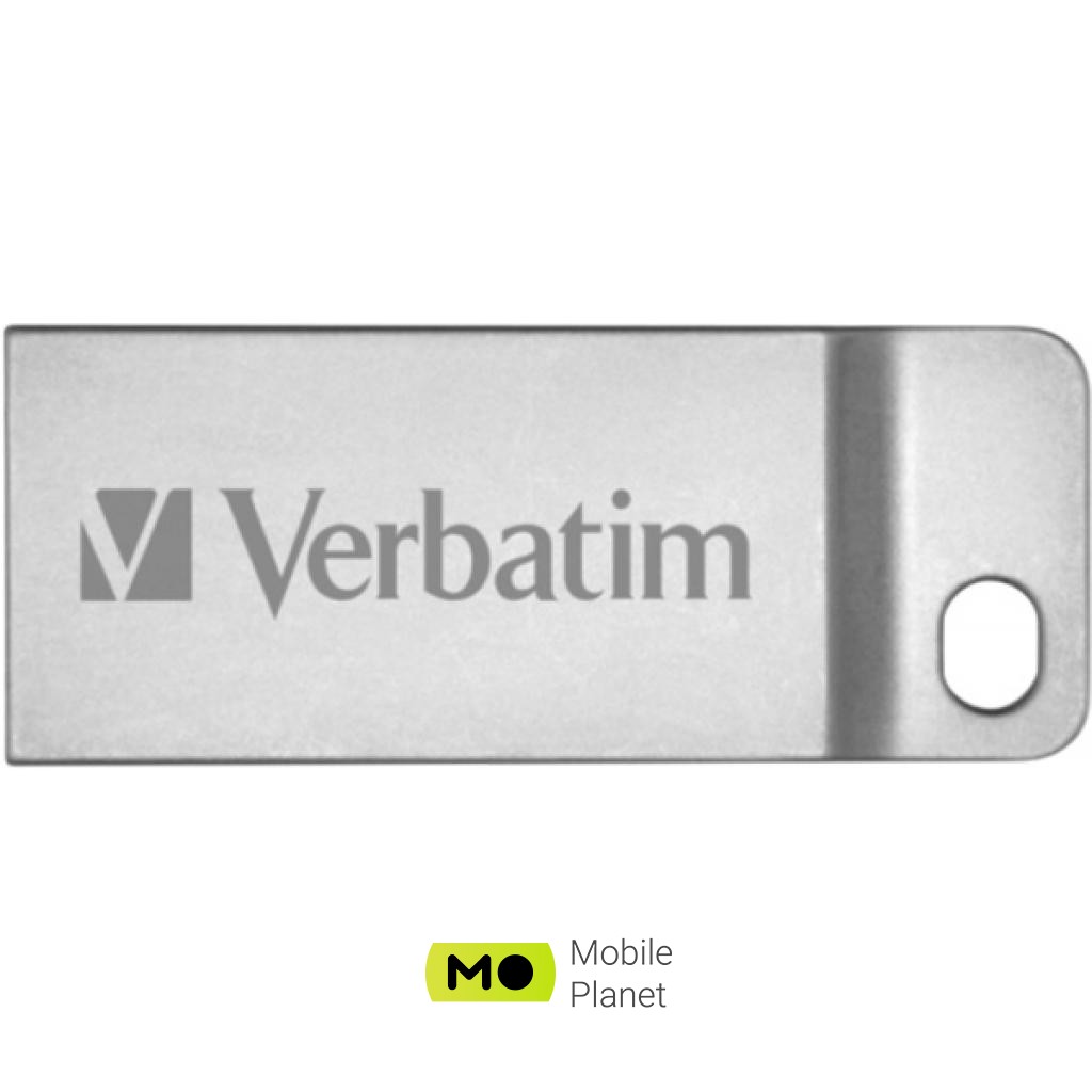 Флеш память Verbatim 64GB Metal Executive Silver USB 2.0 (98750) (UA)