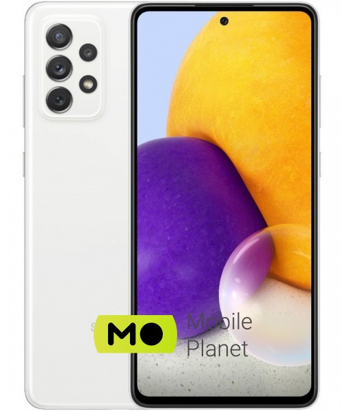 Телефон Samsung Galaxy A72 2021 Duos 6/128Gb White (SM-A725FZWDSEK) (UA)